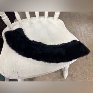 Black Faux Fur Collar